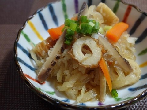 超お手軽♫ 切り干しと竹輪の煮物